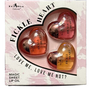 3pcs Italia Deluxe Fickle Heart Magic Sweet Color Change Lip Oil Lip Gloss Girls